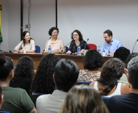 Conferência com o professor francês, Christian Laval. 17/10/2025. Foto: Beto Monteiro/Ascom UnB